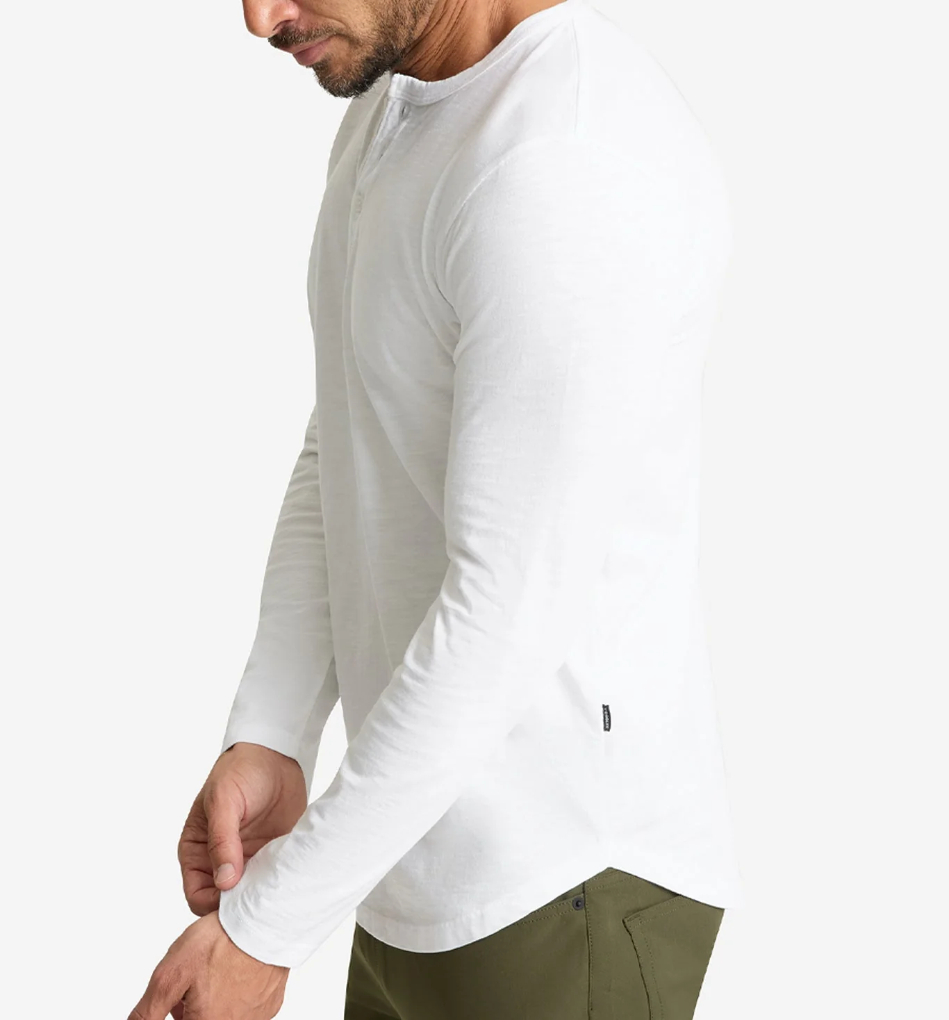 LS Slub Scallop Henley - Image 5