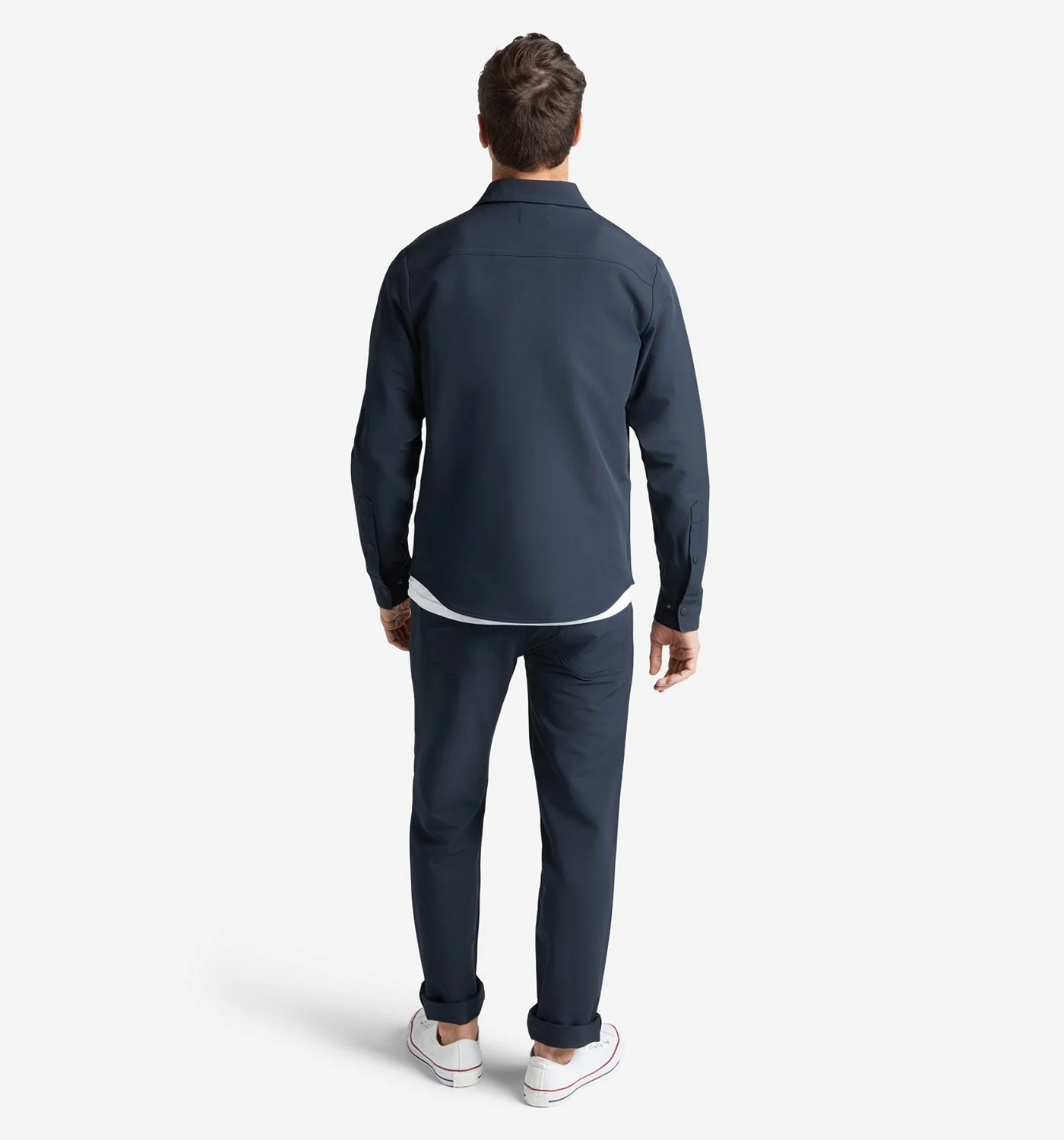 Stretch Poly Twill Shirt Jacket - Image 6