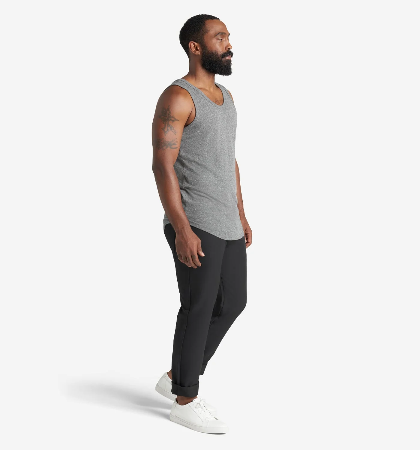 Tri-Blend Scallop Tank Top - Image 3